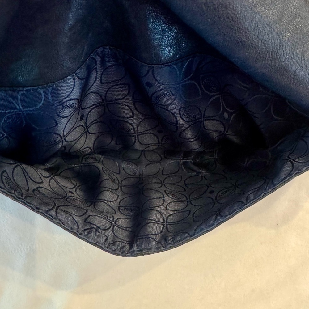 VTG! Fossil Foldover Shoulder Bag with Gold Accents - Picture 10 of 16